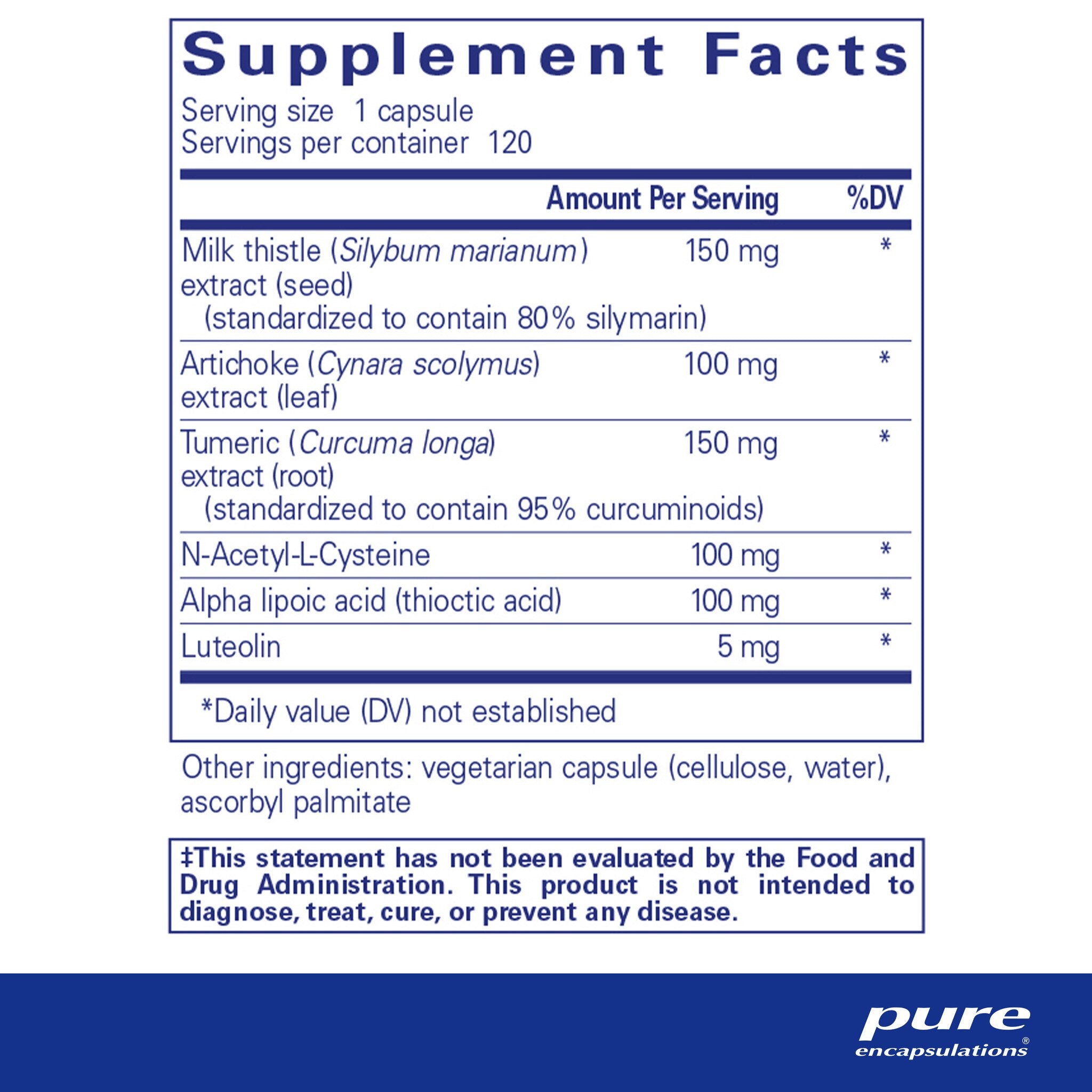 Pure Encapsulations LVR Formula Supplement - Liver Support & Detox - Supports Healthy Liver Function for Daily Wellness & Detoxification