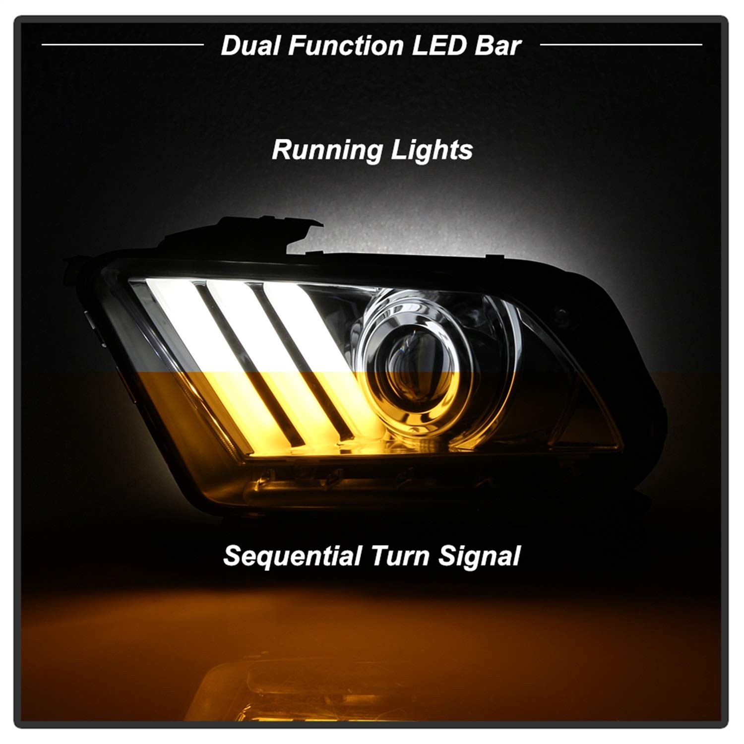 Spyder 5085436 Chrome Projector LED Dry Headlights for Trucks & SUVs – High-Performance Lighting Upgrade for Off-Road Adventures & Night Driving