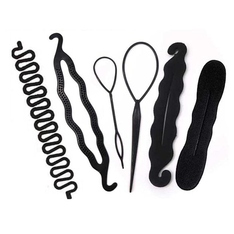 CHANDERKASH 6 Pack Women's Hair Twist Styling Clips - Hair Braiding Tools & Accessories for Ponytails, Buns & Updos - Perfect for Daily Use, Work & Special Occasions