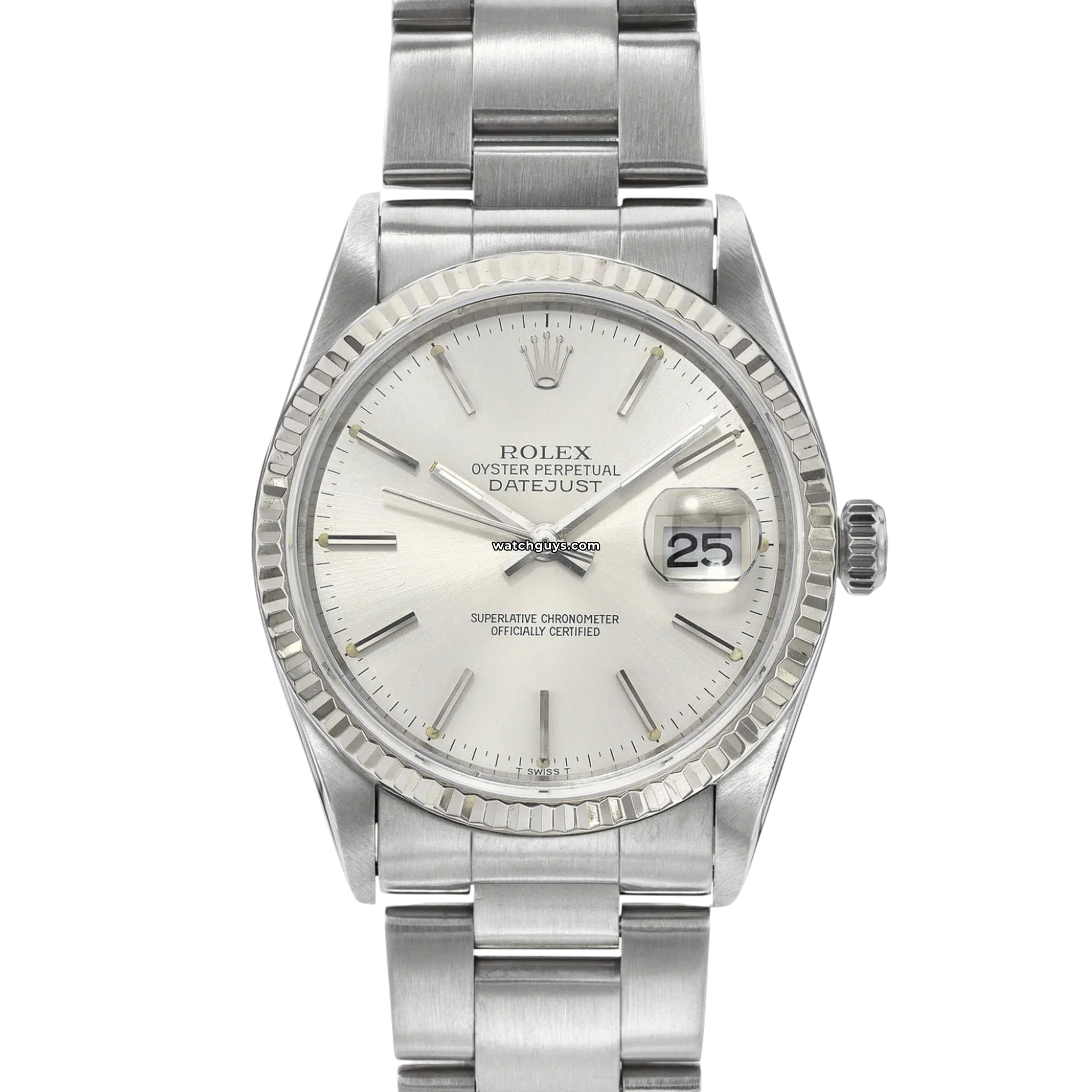 Rolex Datejust 16030 Men's Watch - Stainless Steel Silver Dial - Luxury Automatic Timepiece for Business, Gifts & Special Occasions