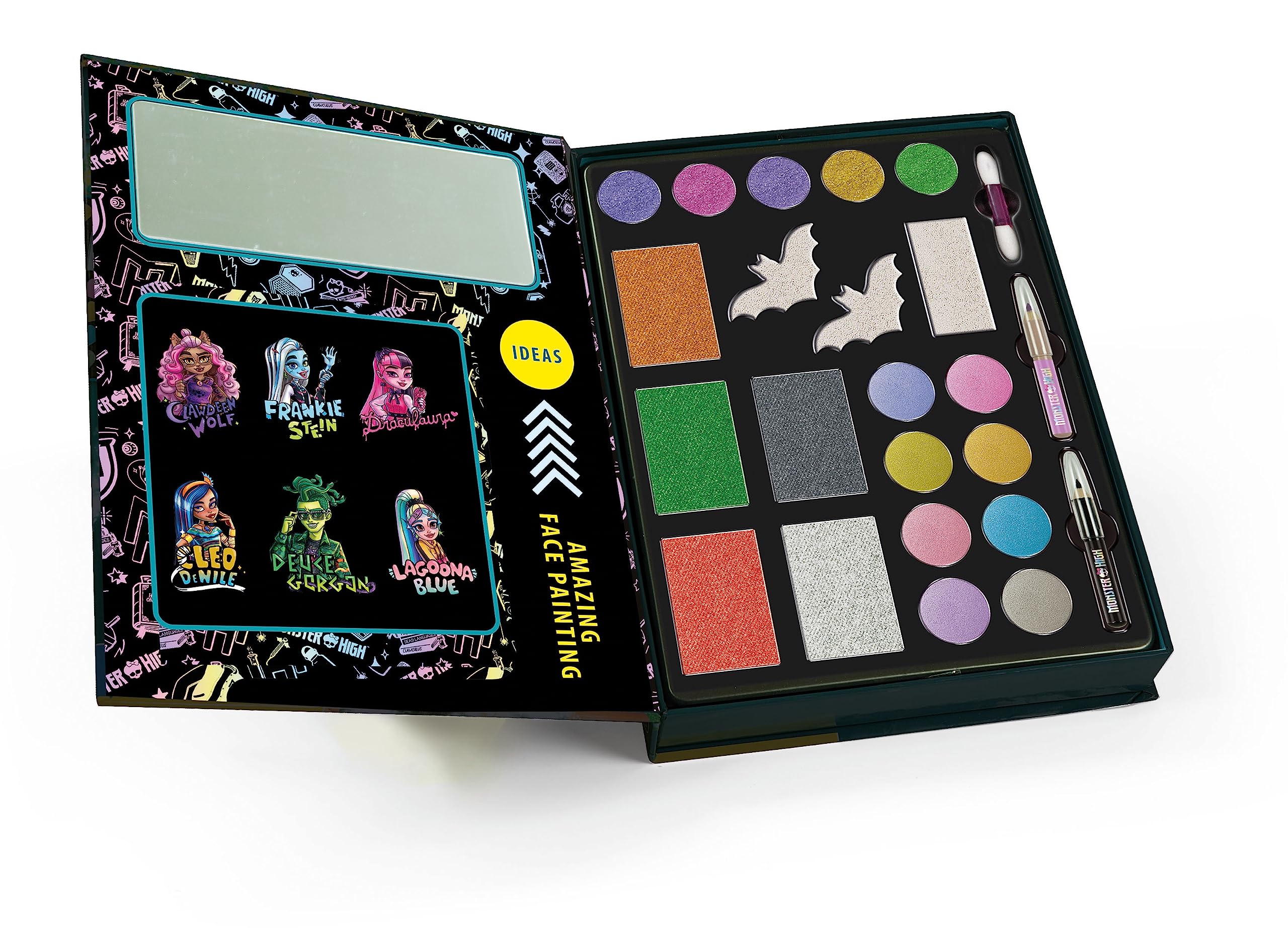 **Clementoni Monster High Face Art Makeup Kit for Kids - Girls Cosmetic Toy Set with Makeup Case, Safe & Fun Gift for Ages 6+ - Perfect for Dress-Up, Parties & Creative Play**