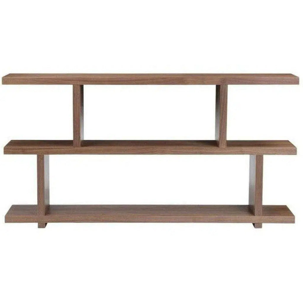 63 Inch Small Walnut Brown Contemporary Floating Shelf - Perfect for Living Room, Bedroom & Office Storage & Display