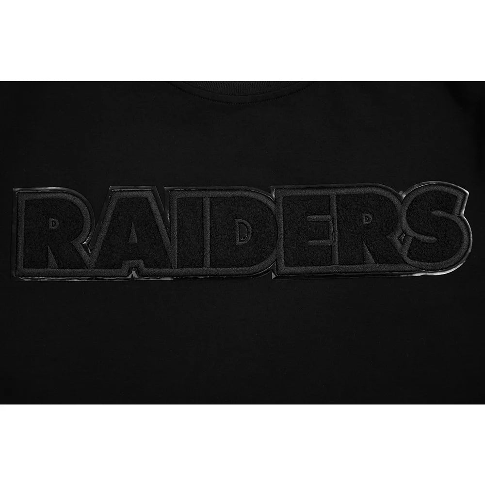 Men's Pro Standard Las Vegas Raiders Triple Black T-Shirt | NFL Football Fan Jersey | Game Day & Casual Wear