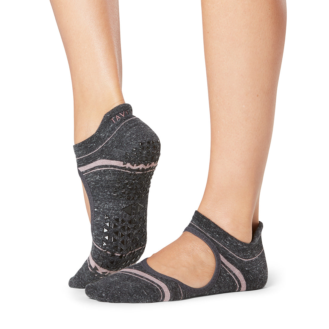 Tavi Noir Emma Grip Socks - Non-Slip Yoga Socks for Women, Anti-Skid Workout Socks with Grips for Pilates, Barre & Home Exercise - Perfect for Yoga, Gym and Fitness Activities