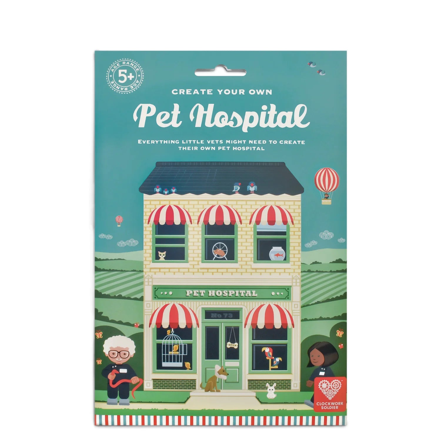 Build Your Own Pet Hospital Toy Set - DIY Animal Vet Clinic Playset for Kids - Perfect for Pretend Play & Educational Fun