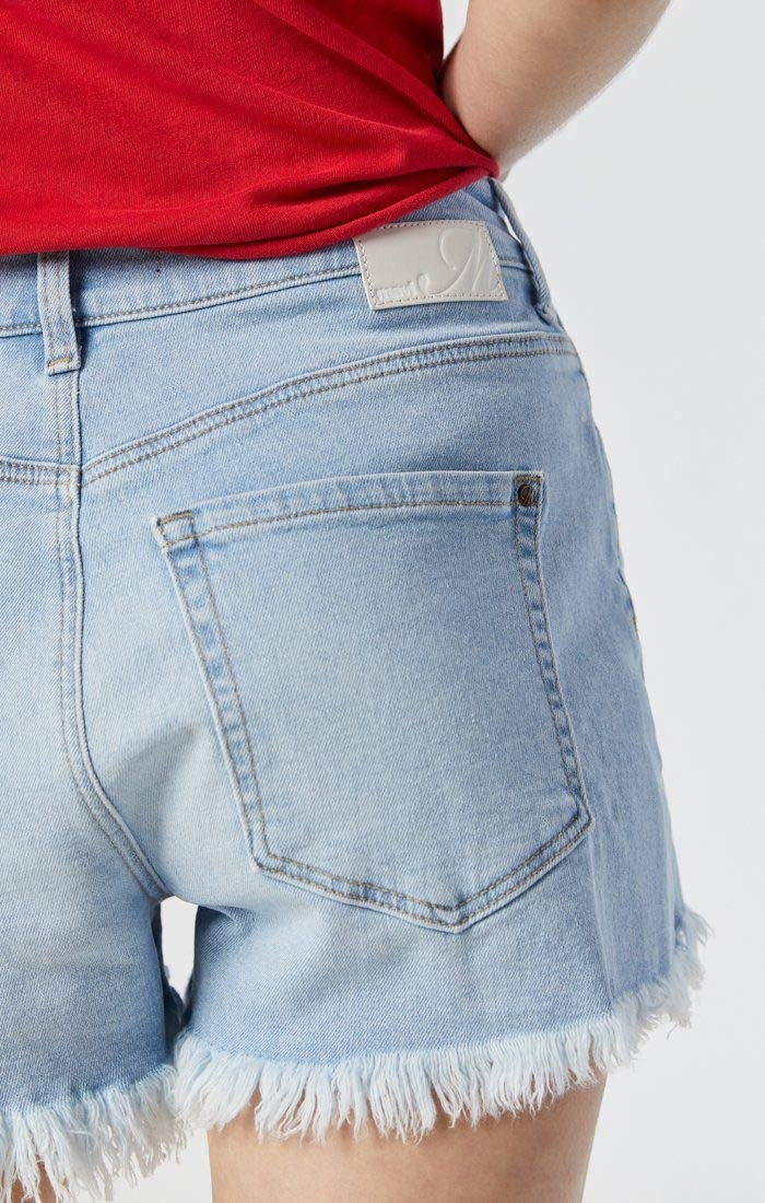 Mavi Rosie Women's High Rise Denim Shorts - Comfortable Boyfriend Fit Jean Shorts for Summer | Casual Wear, Beach Outfits & Weekend Style
