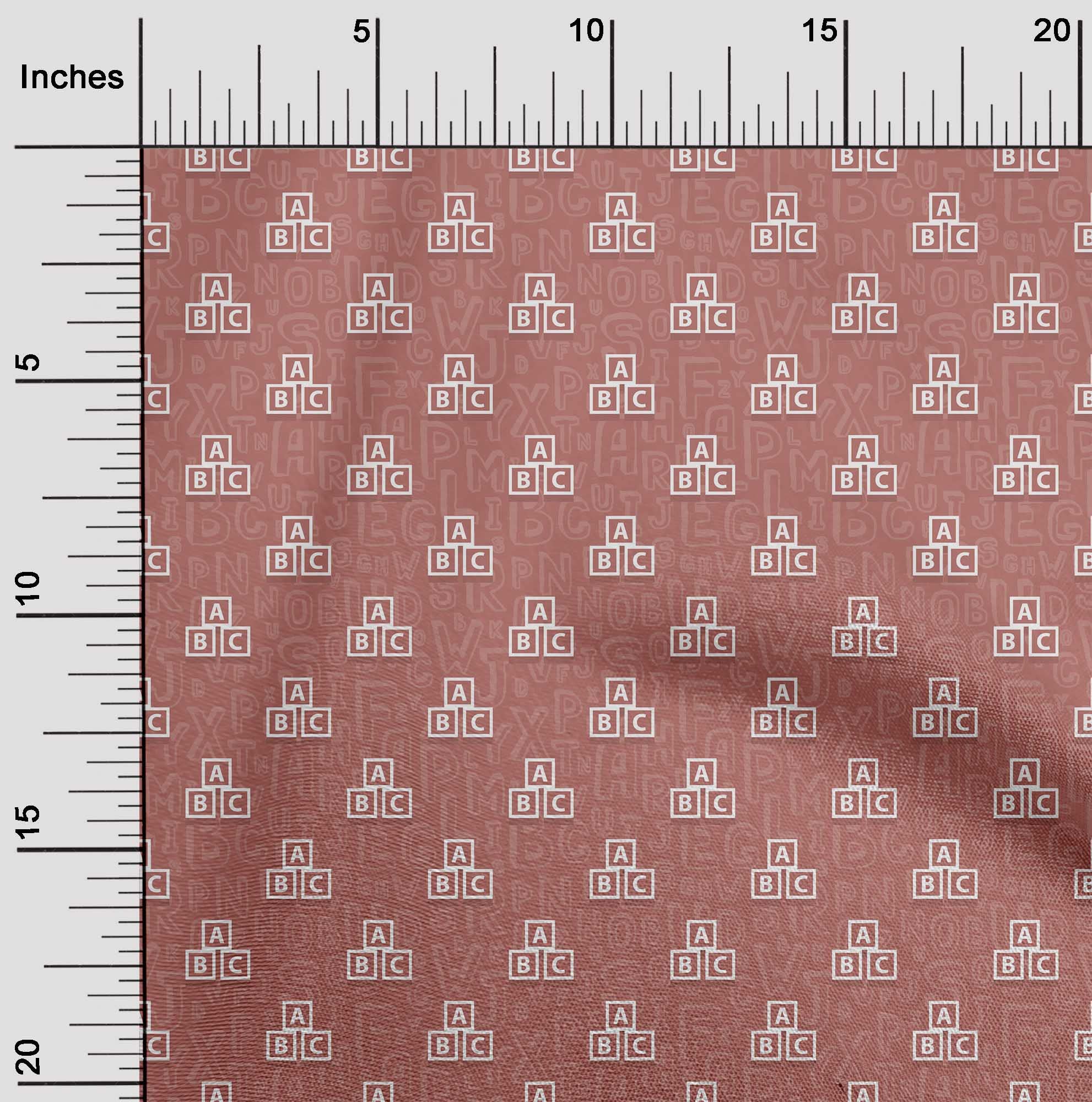 oneOone 100% Cotton Poplin Pink Fabric with Kids Alphabet Print - 42 Inch Wide by The Yard for DIY Clothing, Quilting & Sewing Supplies | Perfect for Kids Apparel, Dresses, Crafts & Home Decor Projects