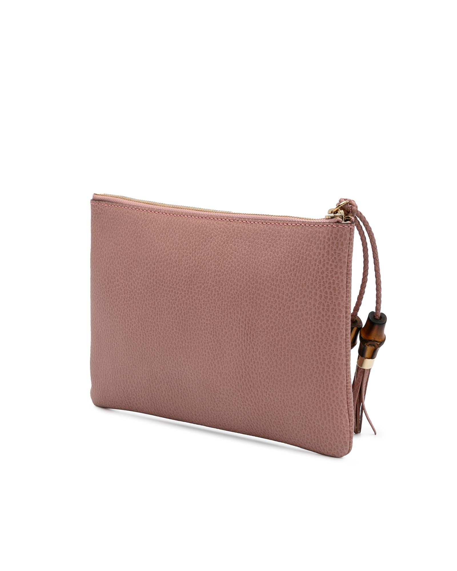 Elegant Bamboo Tassel Leather Clutch Purse for Women - Fashionable Handbag for Evening Parties, Weddings & Date Nights