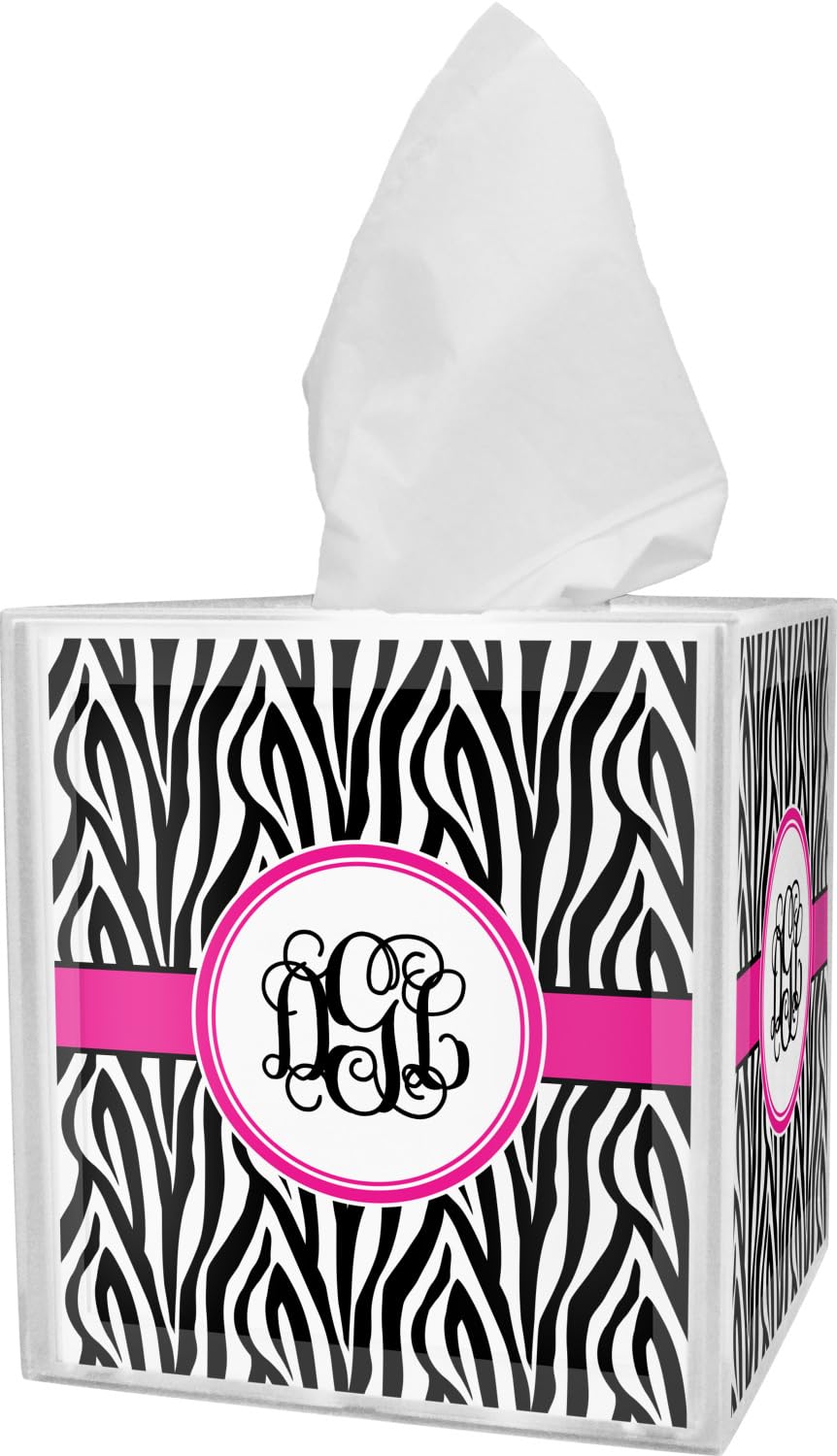 Custom Zebra Print Tissue Box Cover - Unique Home Decor for Bathroom, Living Room & Office - Personalized Tissue Holder for Stylish Spaces