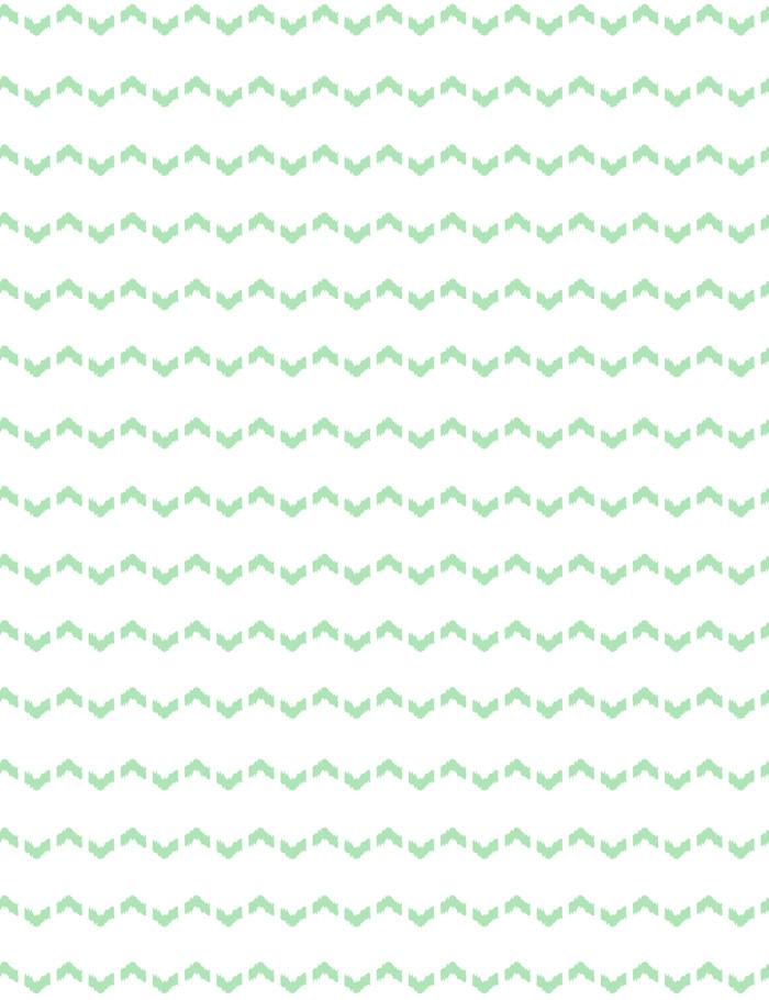 Kezmoh Zag Wallpaper by Wallshoppe - Mermaid Green Peel and Stick Removable Wallpaper for Bedroom, Living Room & Nursery Decor