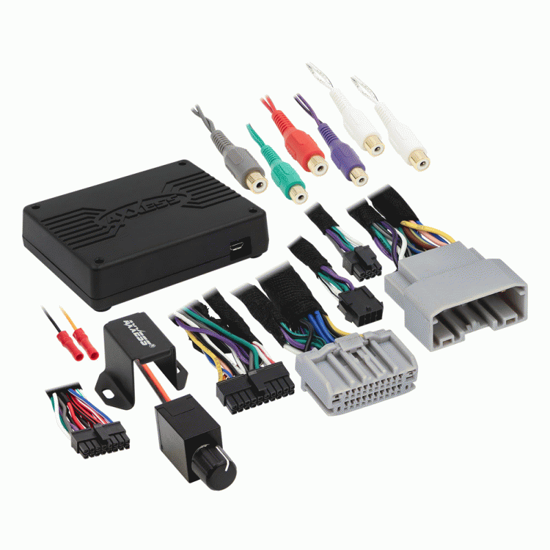 AXDSPL CH4 Amplifier Interface Adapter with 6-Channel DSP for 2007-2020 Chrysler Dodge Jeep RAM Vehicles - Perfect for Car Audio Upgrades & Enhanced Sound Systems