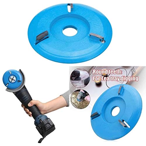 4-Tooth Wood Carving Disc for 16mm Angle Grinder - Woodworking Engraving & Milling Cutter (Red Circular) - Perfect for DIY Projects, Furniture Making, and Craft Carving