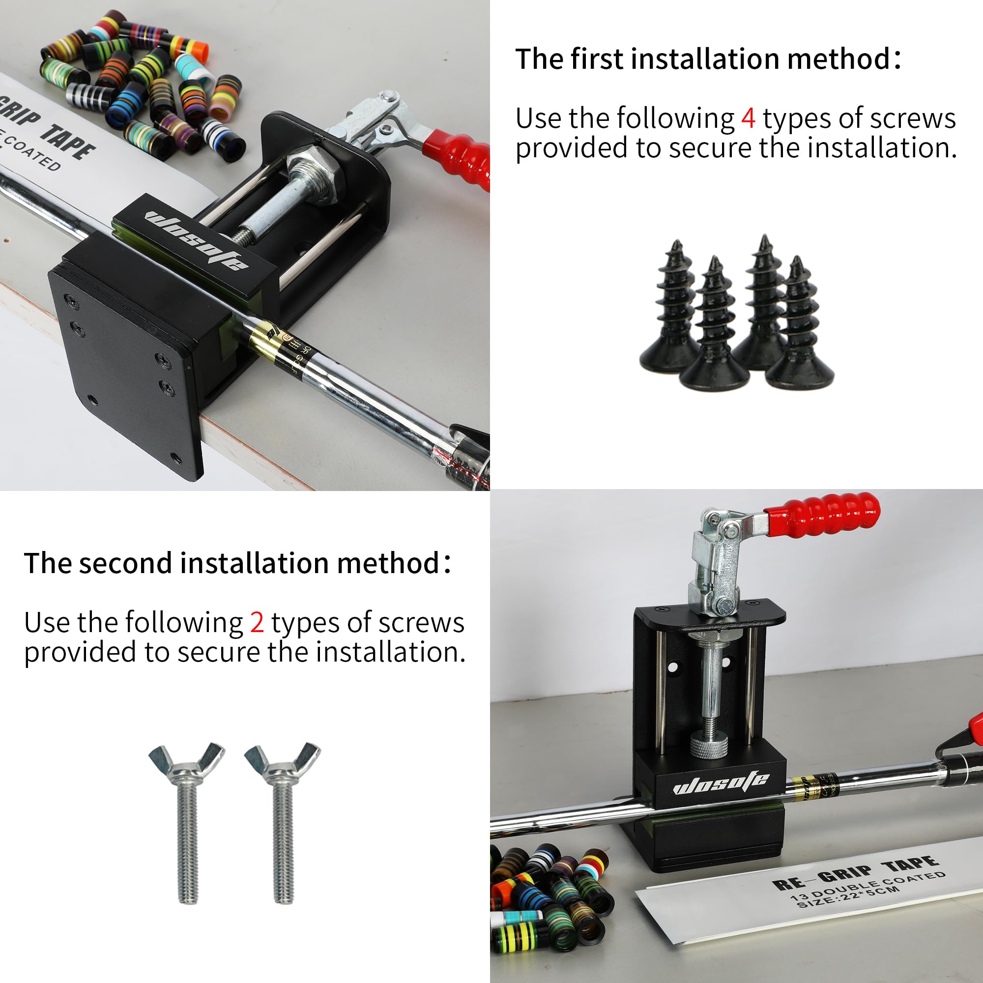 Professional Golf Club Regrip Vise Tool Kit - Includes Hook Knife, Grip Tapes & 17 Iron Ferrules - Quick Shaft Clamp for Easy Installation - Perfect for Golf Club Maintenance & DIY Regripping at Home or Driving Range