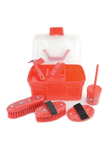 Kids Grooming Kit with Star Pattern - Complete Hair Care Set for Boys & Girls - Perfect for Home, Travel & Birthday Gifts
