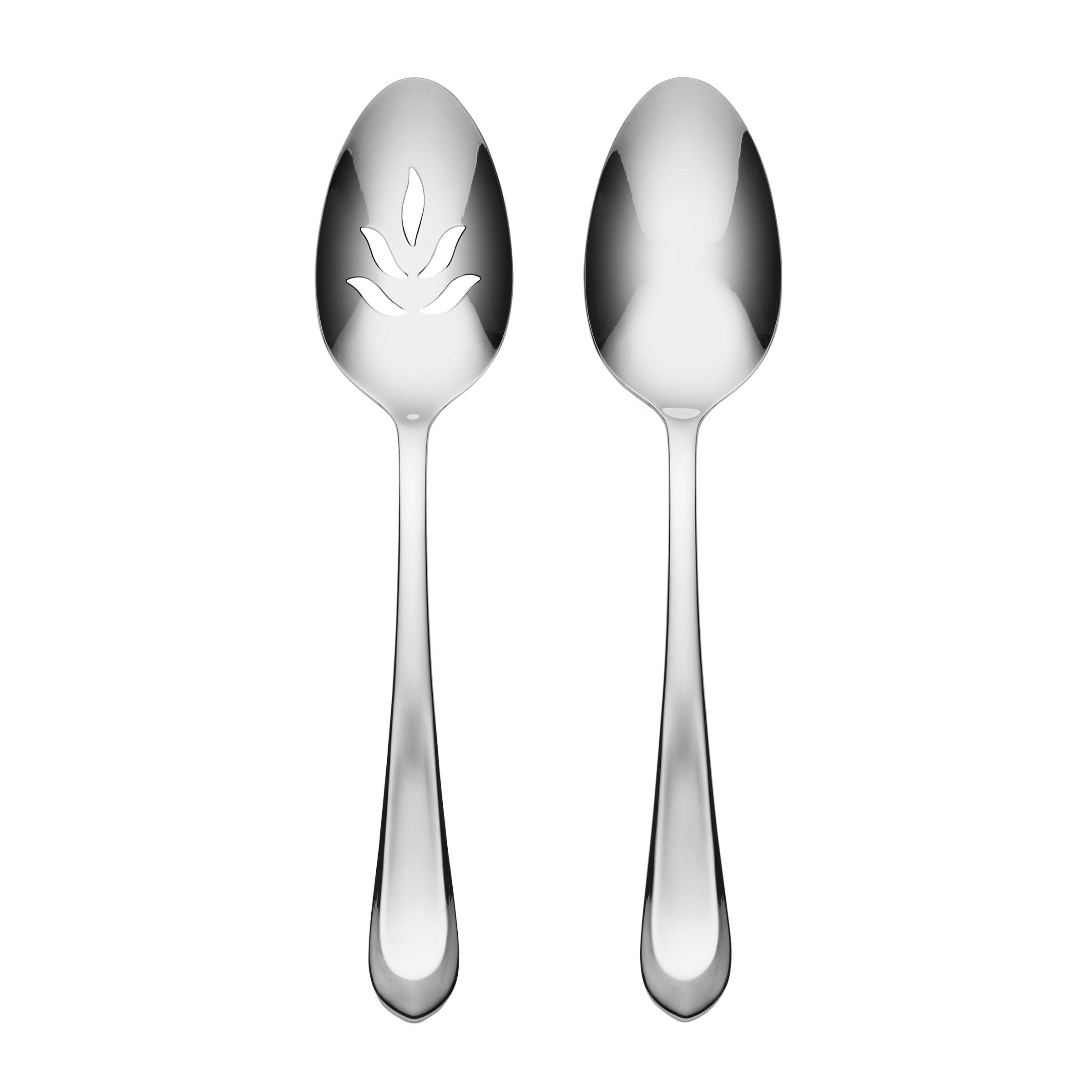 Alessi 2-Piece Stainless Steel Serving Spoons Set - Elegant Tableware for Dining, Entertaining & Gift Giving - Perfect for Restaurants, Dinner Parties & Home Use