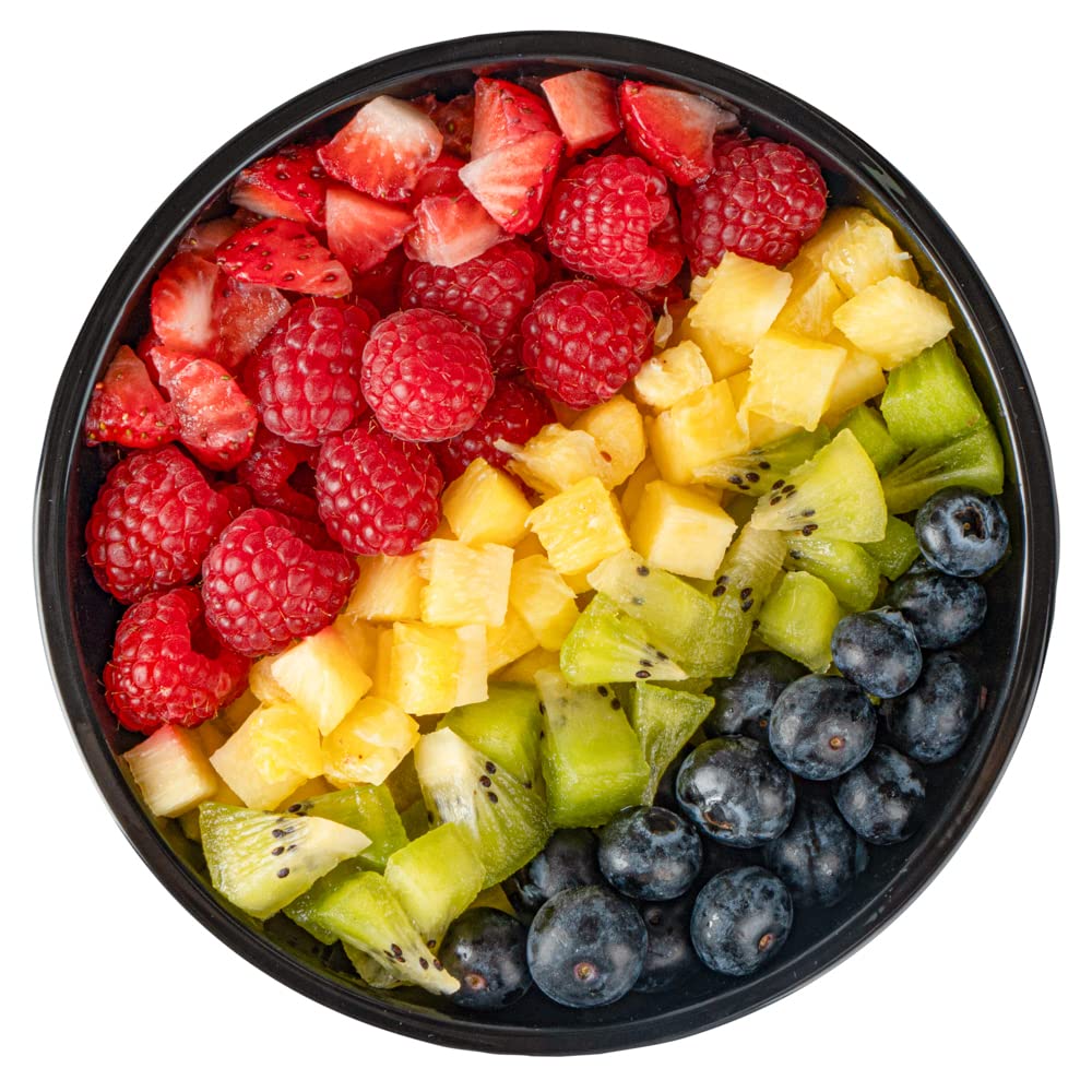 200-Pack 18oz Recyclable Plastic Salad Bowls - Disposable Black Restaurantware for Pasta, Salads, Takeout | BPA-Free, Eco-Friendly Food Containers for Catering, Parties & Meal Prep