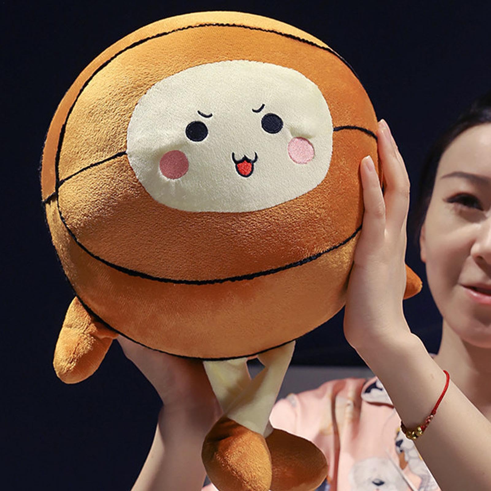 Cute Plush Basketball Pillow Toy - Safe, Durable & Portable for Kids Room Decor