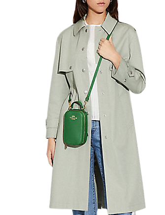 Coach Eva Phone Crossbody Bag - Stylish Leather Wallet Case for iPhone & Android - Perfect for Everyday Use, Travel, and Shopping