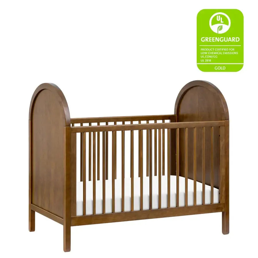 Babyletto Bondi 3-in-1 Convertible Crib in Natural Walnut Finish - Safe & Stylish Nursery Furniture for Newborn to Toddler Bed | Perfect for Modern Baby Rooms & Daycare Centers