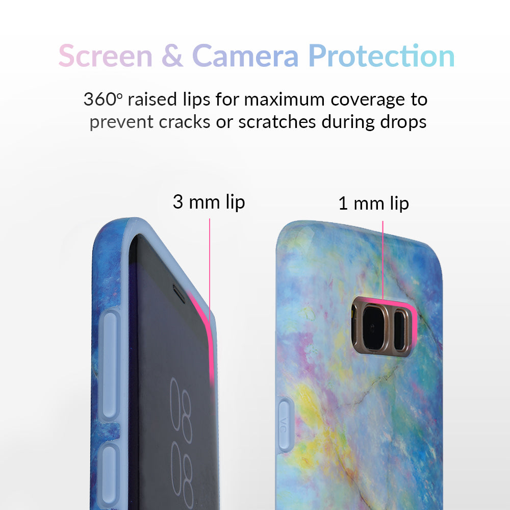 Blue Opal Samsung Galaxy Case - Protective Phone Cover with Premium Design for Galaxy S21/S22/S23 - Perfect for Everyday Use & Gifts