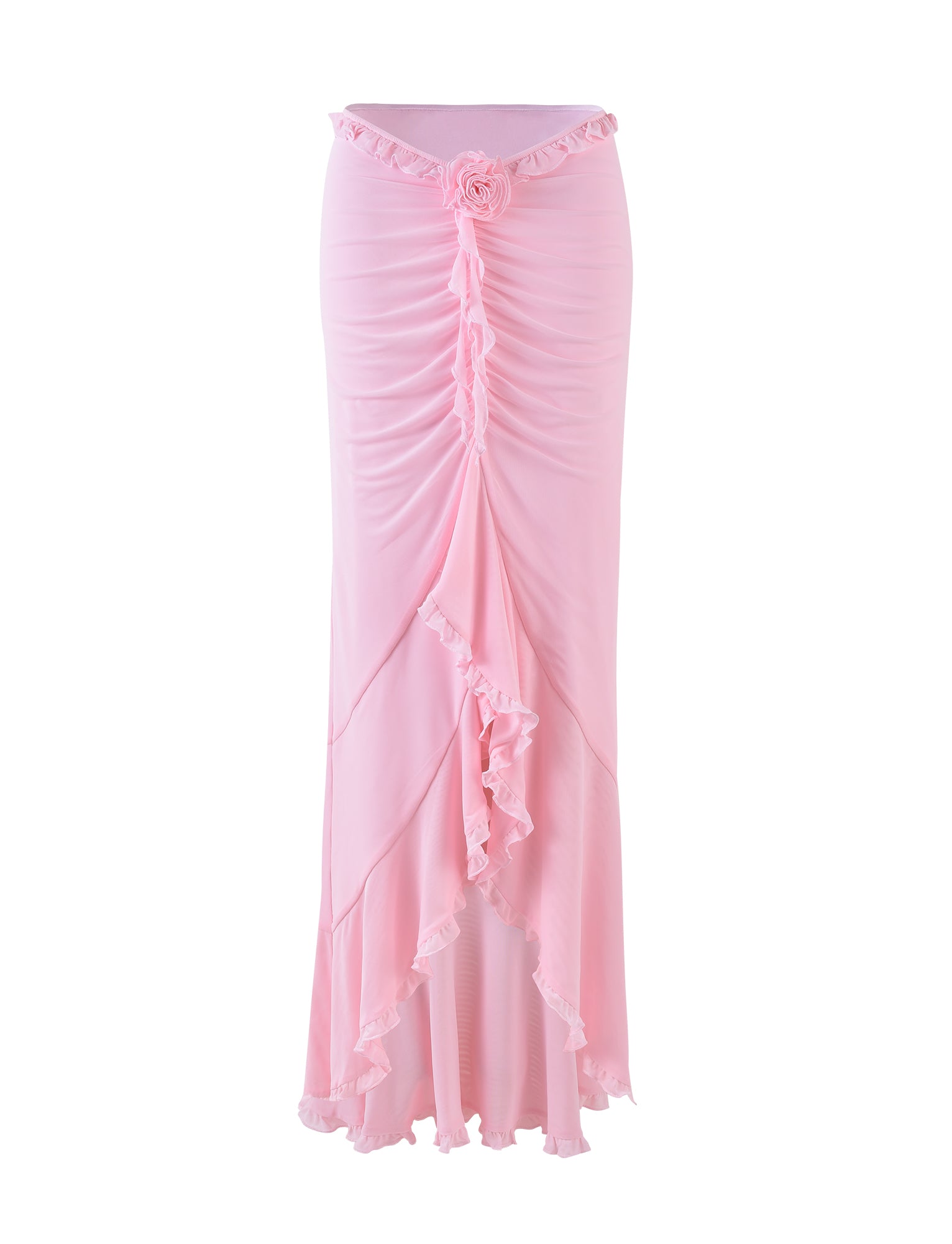 Heaven Maxi Skirt in Pink - Flowy Long Skirt for Women, Boho Chic Style, Perfect for Beach, Vacation & Summer Outfits