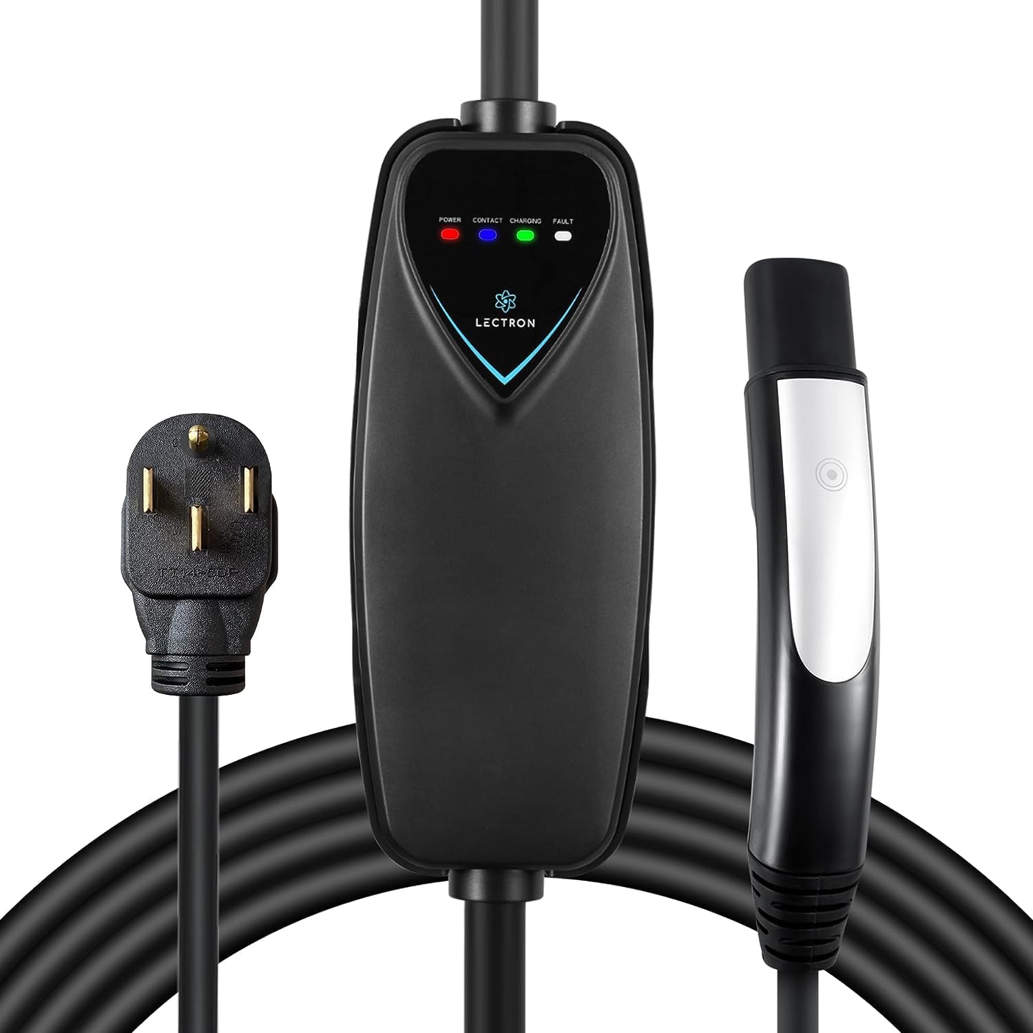 Lectron Level 2 Tesla Charger - 240V 40A NEMA 14-50 Plug with 16ft Cord | Portable EV Charger for Tesla Models 3/Y/S/X | Fast Home & Travel Charging Solution for Electric Vehicles