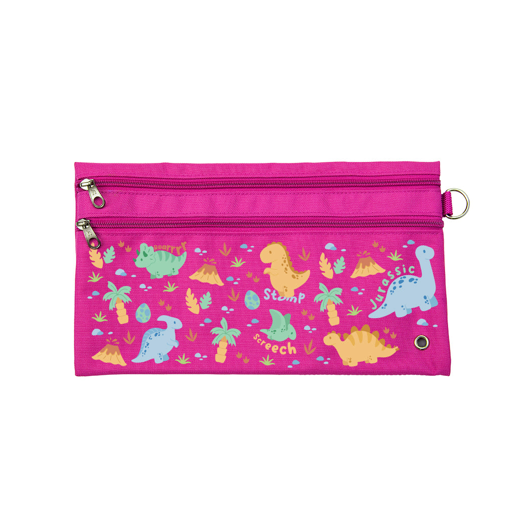 Dinosaur Themed Pencil Case - Jurassic Park Inspired School Supplies for Kids & Students - Perfect for Classroom, Backpack & Homework Organization
