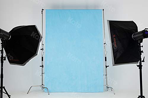 10-12ft Light Blue Backdrop for Portrait & Headshot Photography - Studio & Photo Booth Use