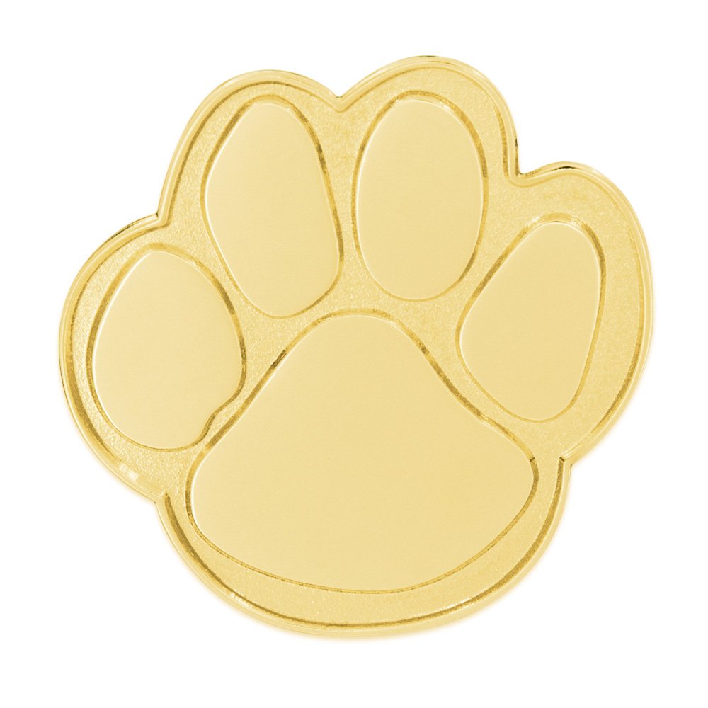 PinMart Animal Paw Print School Mascot Lapel Pin - Premium Enamel Badge for School Spirit, Team Pride & Alumni Events - Perfect for Jackets, Backpacks & Uniforms