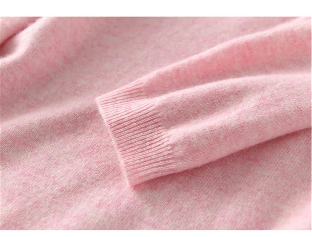 Luxury Women's Cashmere V-Neck Knit Sweater - Soft Warm Pullover Jumper, Solid Color Blouse Tops for Fall & Winter | Perfect for Office, Dating & Casual Outfits