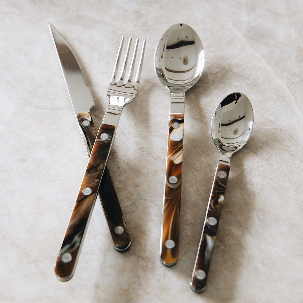 Premium Buffalo Flatware Set - 18-Piece Stainless Steel Silverware Set with Knives, Forks & Spoons - Elegant Dining Utensils for Restaurants, Weddings & Everyday Use