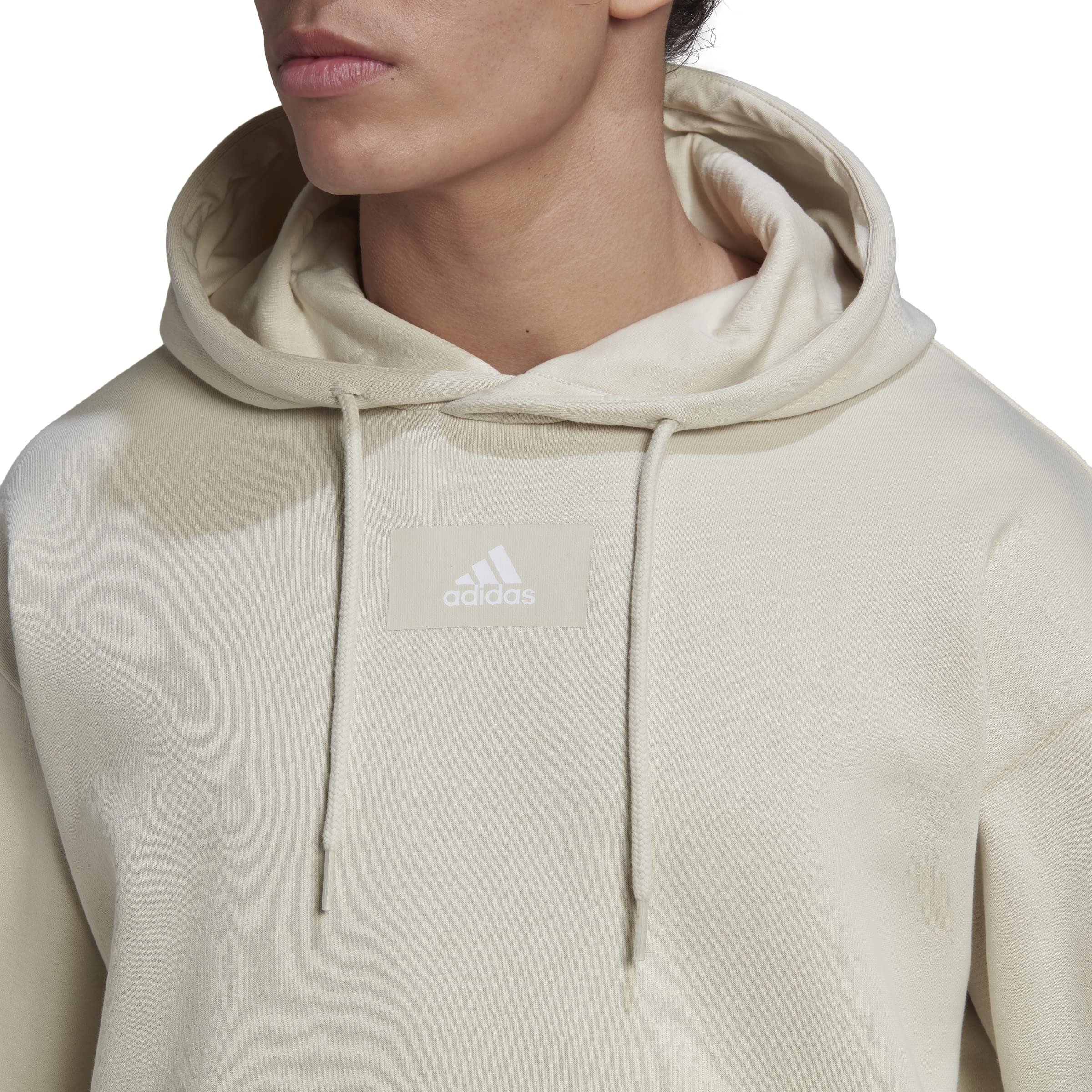 adidas Men's Essentials Feelvivid Hoodie - Comfortable Cotton Pullover Sweatshirt for Casual Wear, Gym & Outdoor Activities