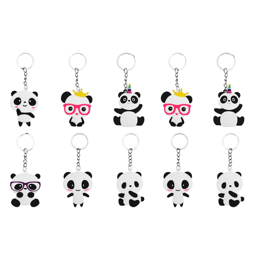 NUOBESTY 10Pcs Kids Keychain Toys for Travel & Backpack Decor - Birthday Gift for Boys Girls
