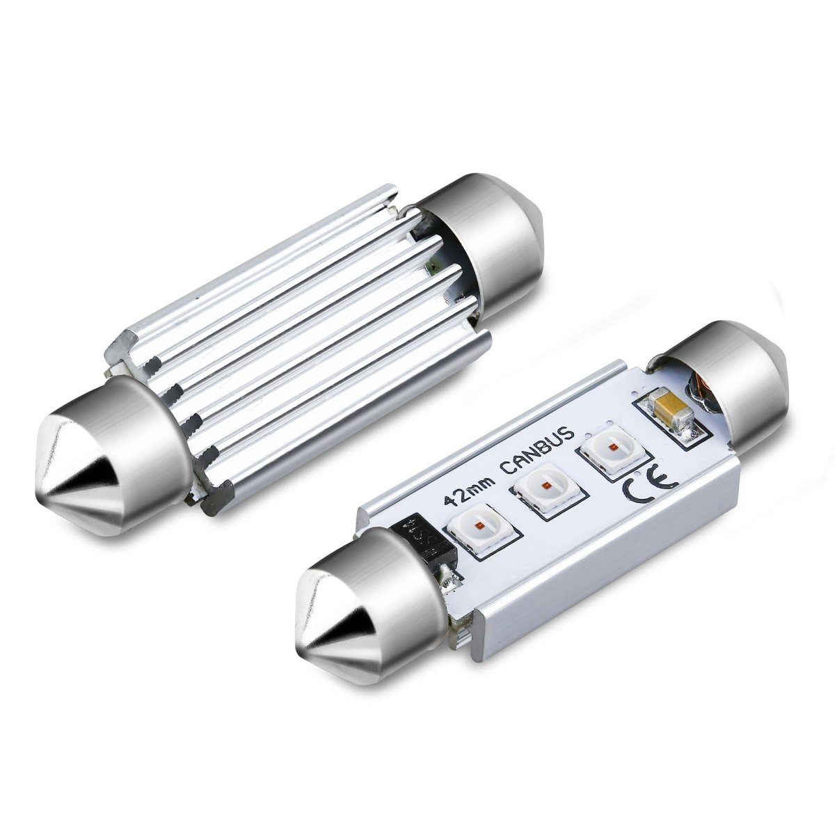 42mm 211 2 578 LED Festoon Bulbs - Super Bright Interior Dome Light, Map Light & Trunk Light Replacement - Perfect for Cars, Trucks, SUVs & Marine Vehicles (Pack of 2)