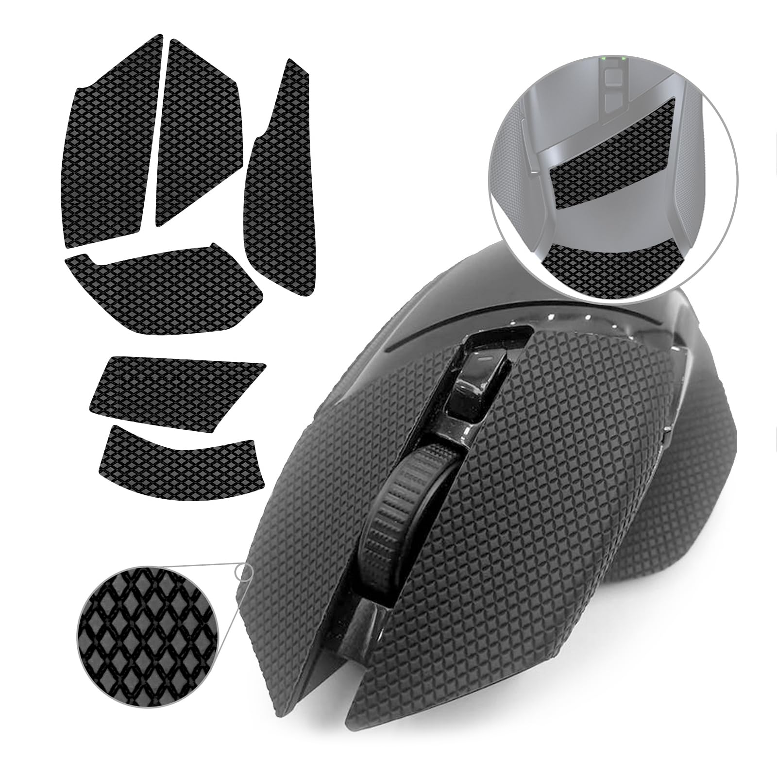 Anti-Slip Grip Tape for Razer Basilisk Ultimate/V2/X Gaming Mouse - Sweat Absorption, 0.5mm Thin, Custom Cut, Easy Application - Perfect for Esports, FPS & MMO Gaming