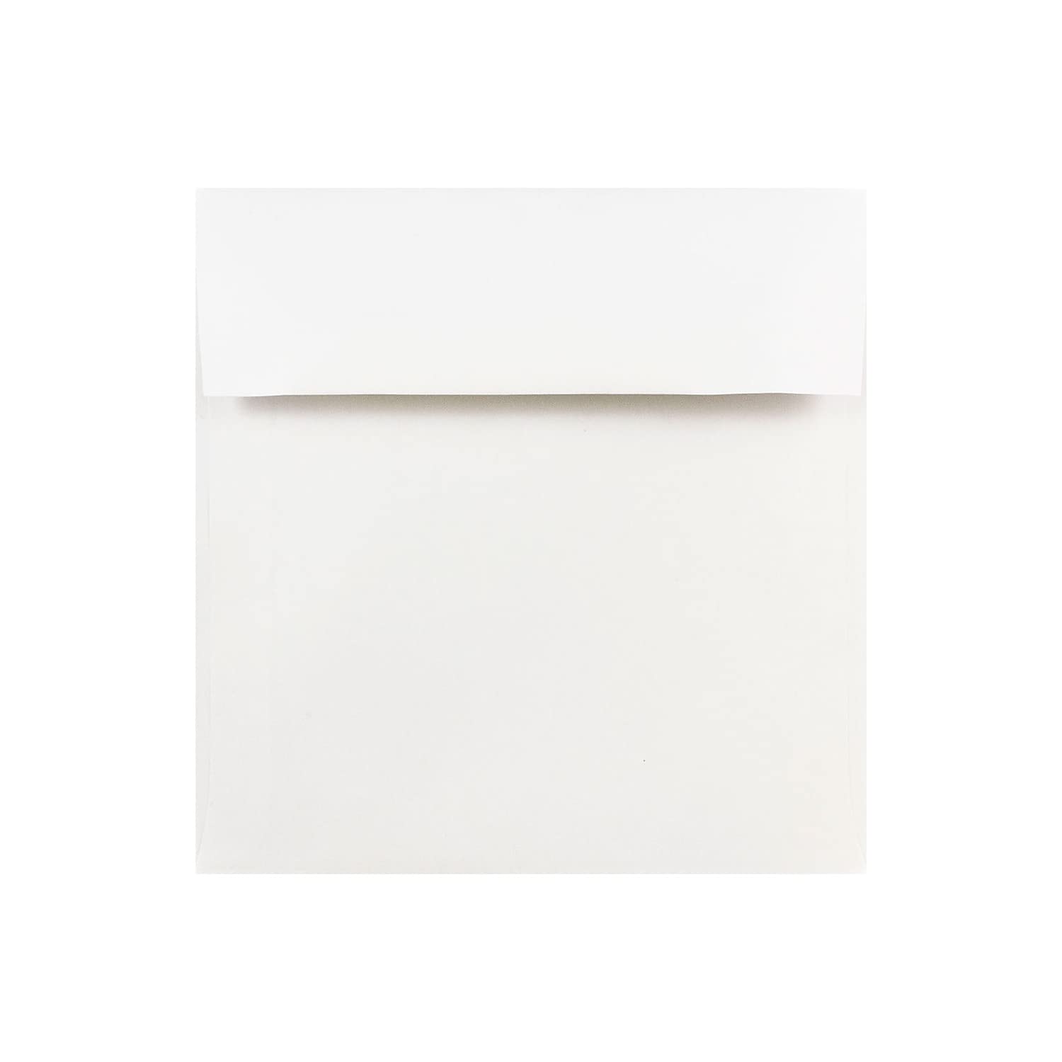 JAM PAPER 8 x 8 Inch Square Peel & Seal Invitation Envelopes - White (250 Pack) - Perfect for Wedding Invitations, Greeting Cards, and Party Invites