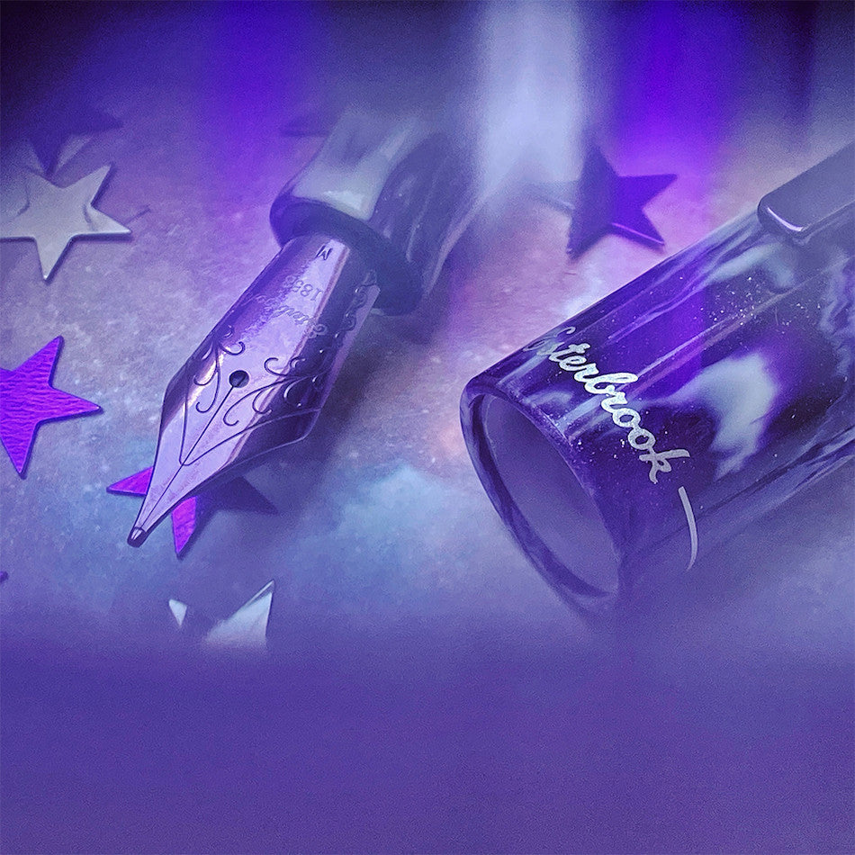 Esterbrook Camden Fountain Pen - Northern Lights Limited Edition (Purple) - Premium Writing Instrument for Calligraphy, Journaling & Gifts - Inspired by Alaska Aurora