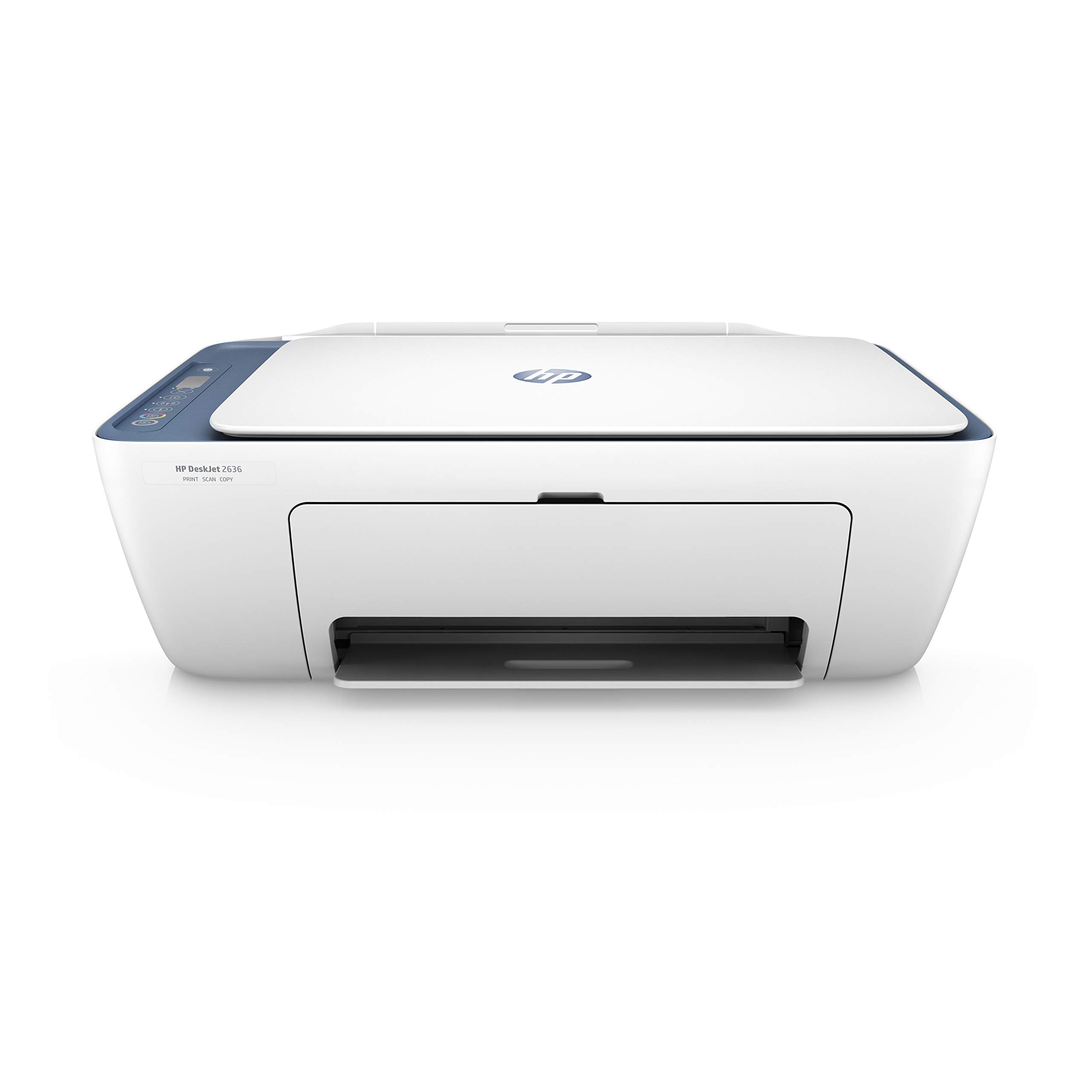HP DeskJet 2636 Wireless All-in-One Color Inkjet Printer with Copy & Scan | HP Smart App Compatible | Blue (Renewed) | Perfect for Home Office, Small Business & Remote Work Printing Needs