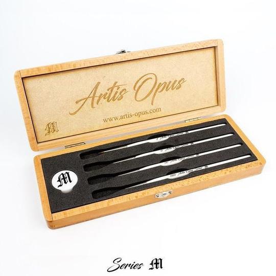 Artis Opus Series M Miniature Brush Set - Premium Miniature Painting Brushes for Warhammer, D&D & Model Kits - Perfect for Fine Detailing & Miniature Art Projects