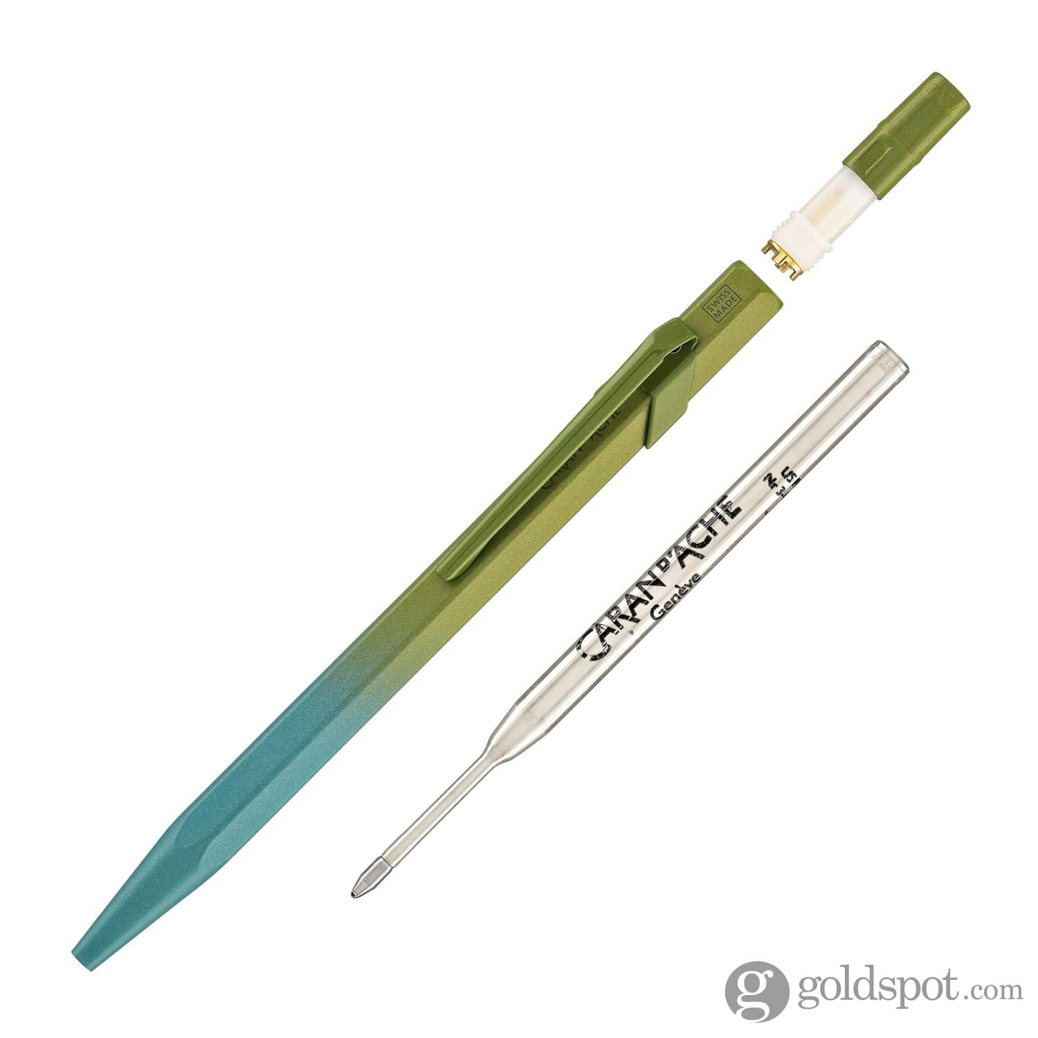 Caran d'Ache 849 Claim Your Style Ballpoint Pen - Arctic Green Limited Edition 5 | Premium Writing Instrument for Professionals, Gift Ideas & Collectors | Office, Business Meetings & Luxury Gifting