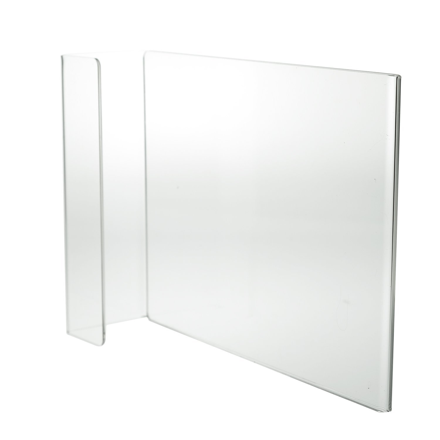 Clear Acrylic Cubicle Sign Holder - Professional Name Plate & File Organizer for Office Desk - Perfect for Business Directories, Employee Badges, and Document Display