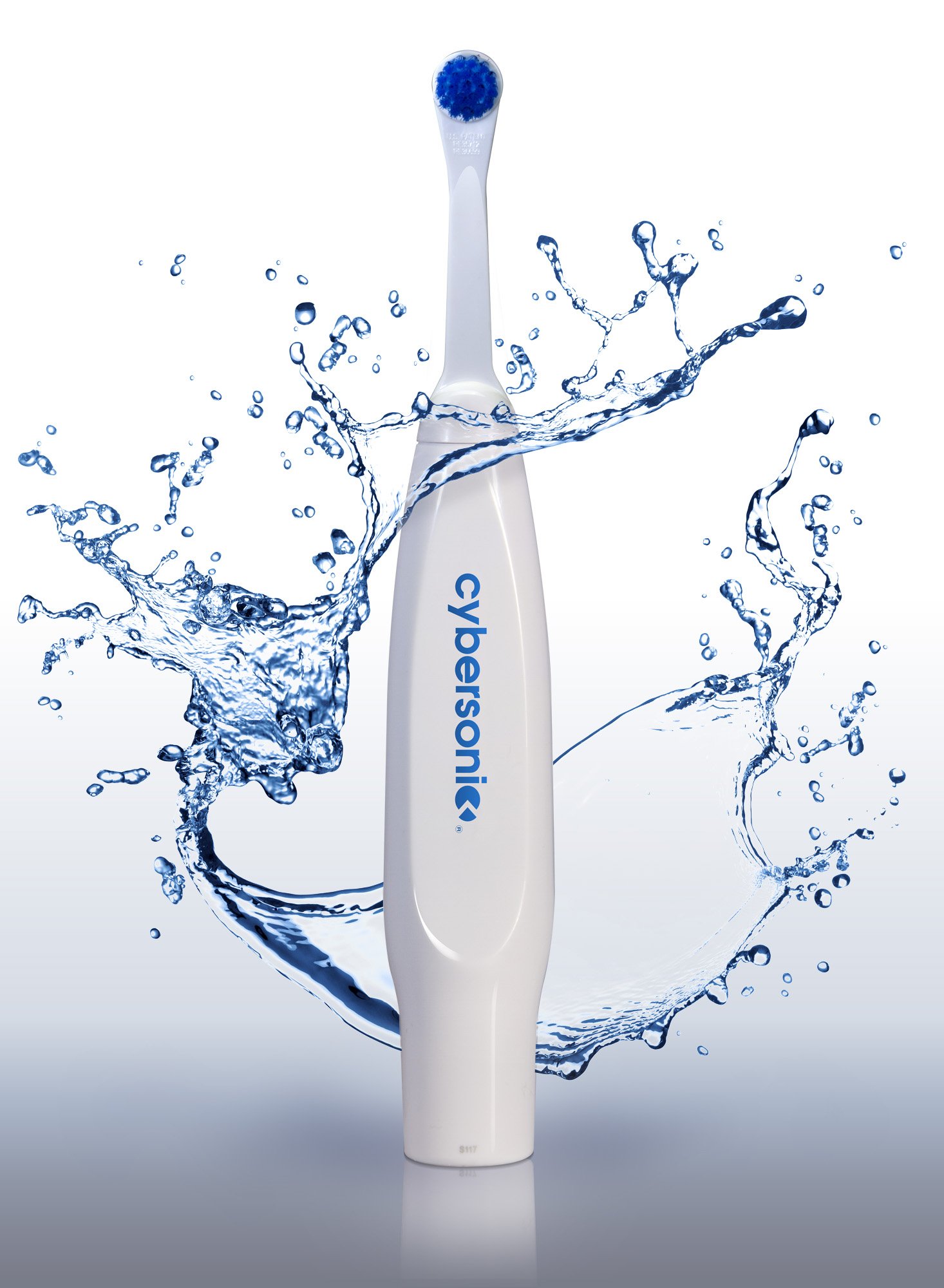 Cybersonic Classic Rechargeable Electric Toothbrush with 6 Brush Heads, Tongue Scraper & Floss - Complete Dental Care Kit for Adults - Perfect for Travel, Home & Daily Oral Hygiene Routine