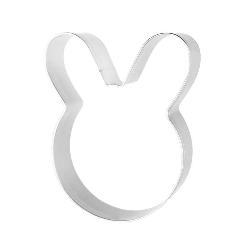 Hemoton 5-Piece Stainless Steel Rabbit-Shaped Baking Molds Set - Cake, Cookie & Fruit Cutters for DIY Desserts, Party Treats and Holiday Baking