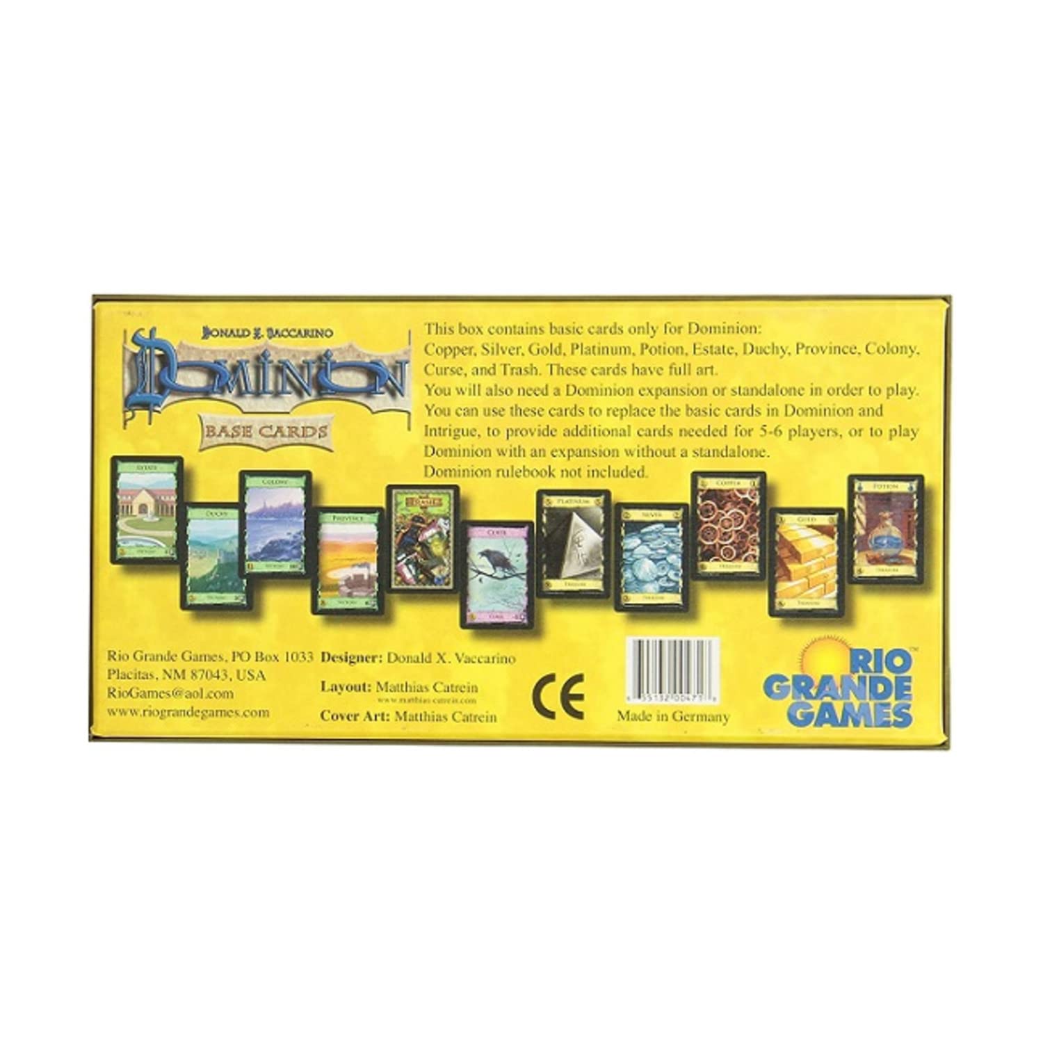 Dominion Base Card Game - Classic Deck Building Strategy Board Game for Adults & Families | Perfect for Game Nights, Parties & Family Gatherings