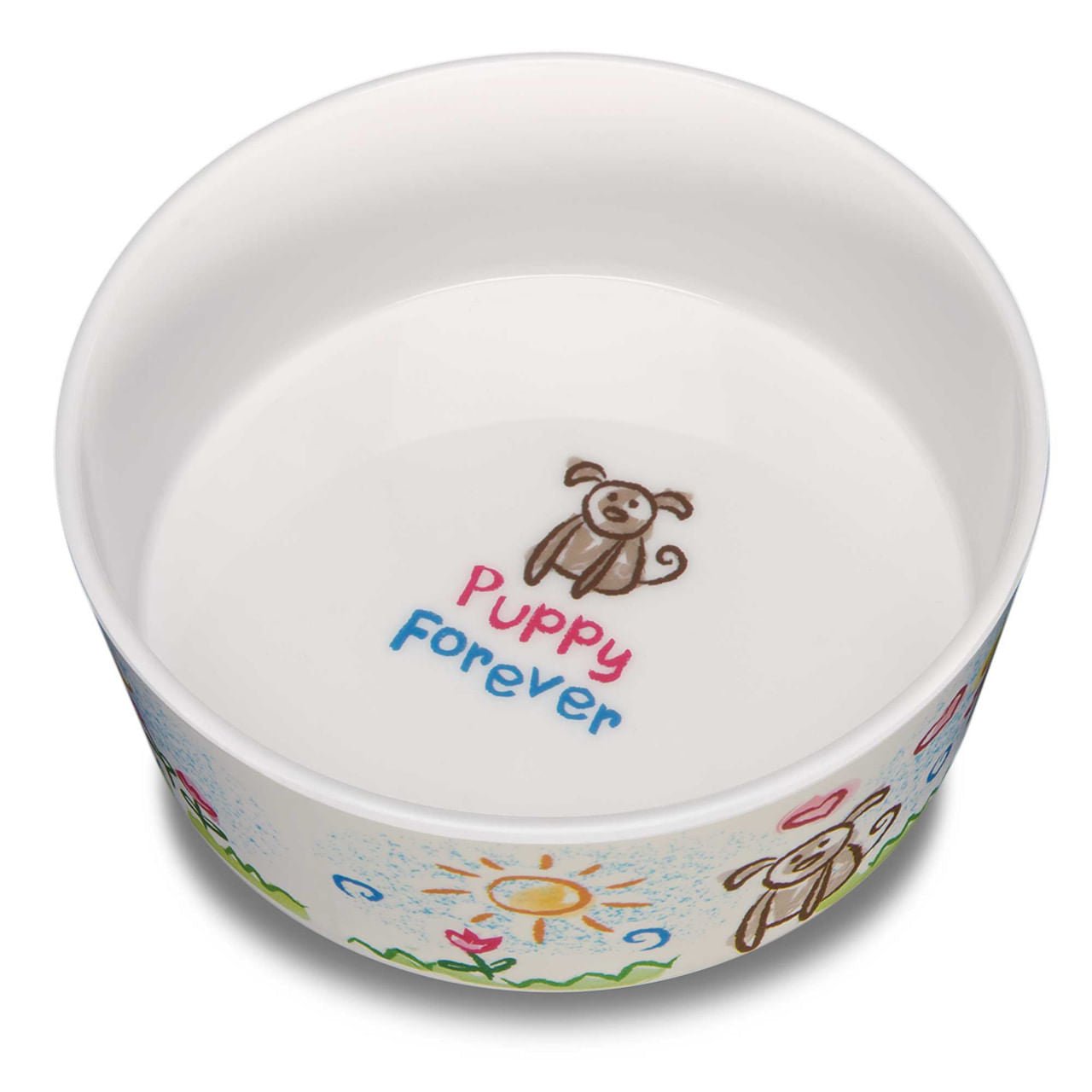 Dolce Puppy Forever Bowl - Stainless Steel Pet Food & Water Dish for Dogs - Perfect for Home, Travel & Outdoor Use
