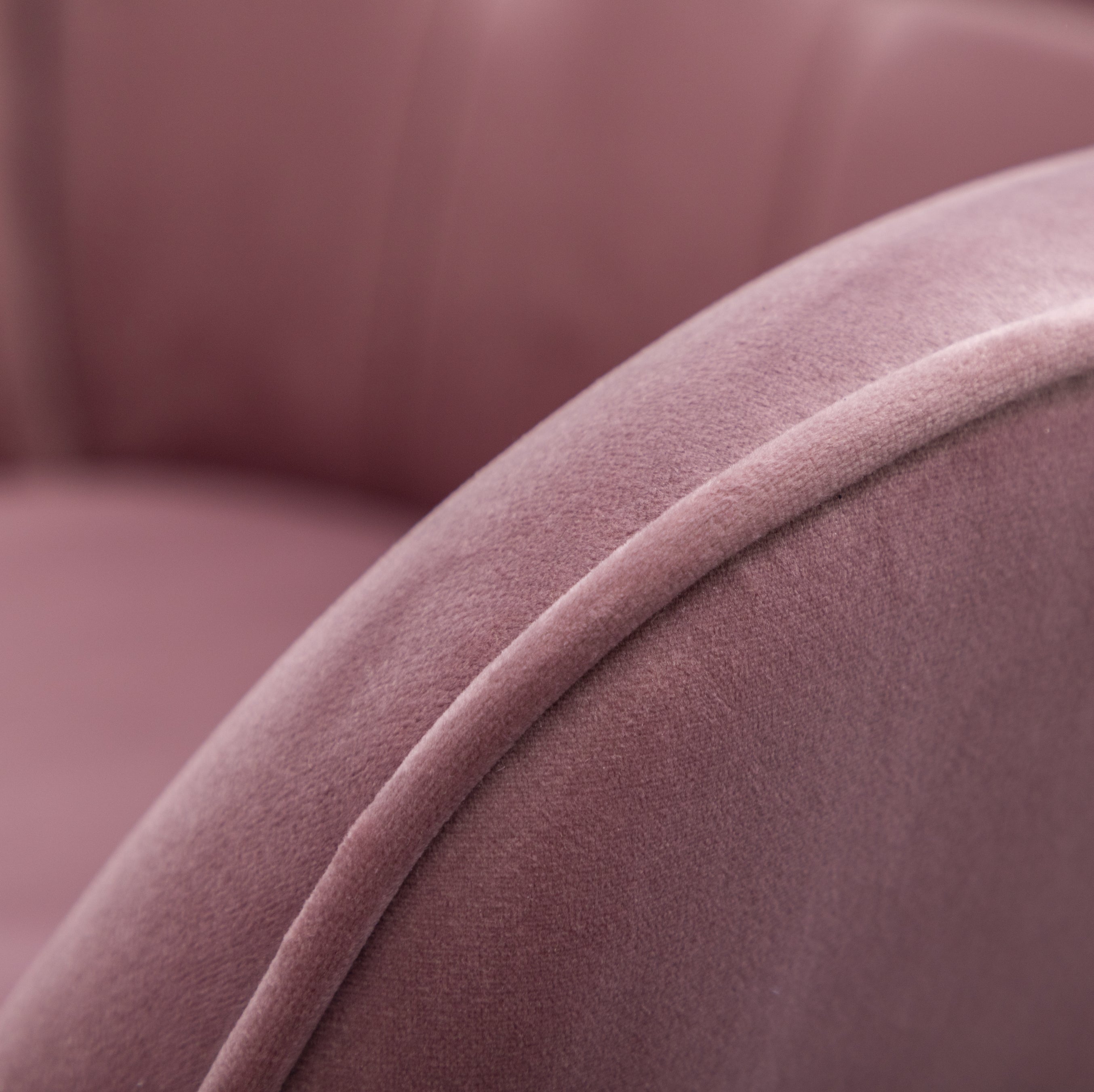 Roundhill Furniture Leiria Contemporary Silky Velvet Tufted Accent Chair with Ottoman in Mauve - Stylish Living Room Seating for Home Office, Bedroom or Lounge Decor