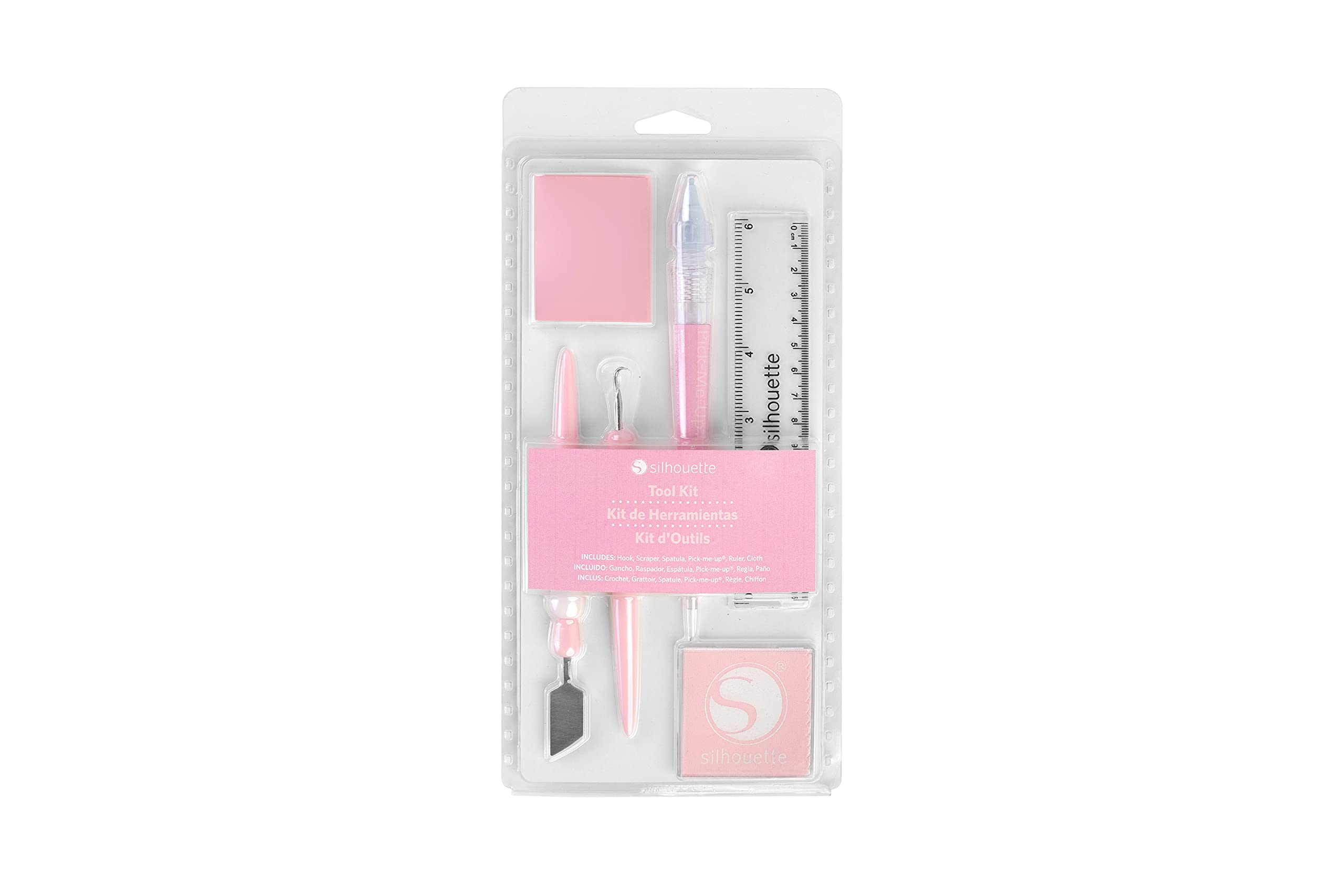 Silhouette America 6-Piece Craft Tool Kit in Pink - Perfect for Vinyl Cutting, Scrapbooking & DIY Projects