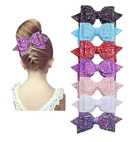 7pcs hair bow clips-B