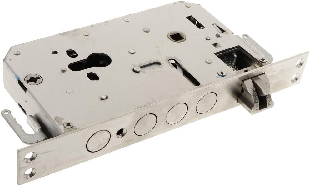 YANMAN 304 Stainless Steel Mortise Lock Body - Heavy Duty Door Lock Gearbox & Deadbolt Replacement Part for Home Security & Commercial Doors | Durable Cylinder Lock Mechanism for Interior & Exterior Doors