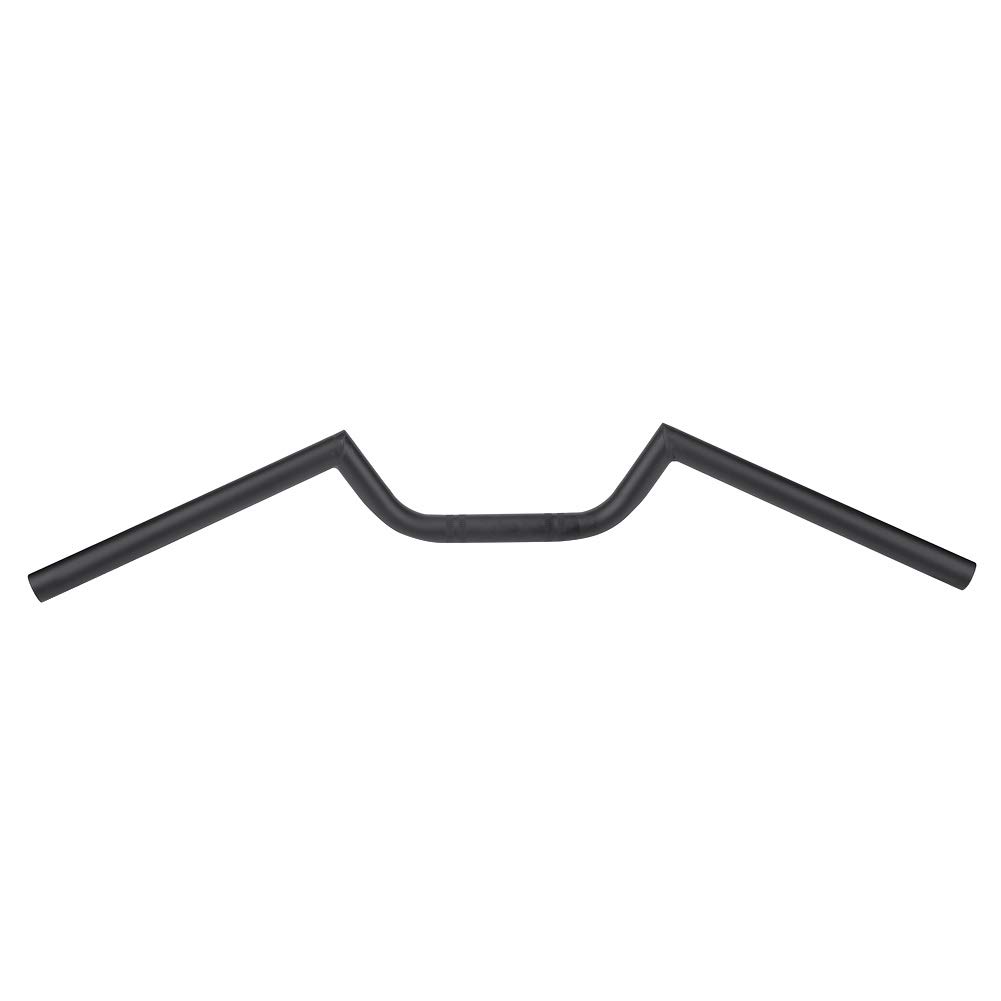 Universal 22mm Motorcycle Handlebar - Black Drag Bar for Trackers & Cruisers